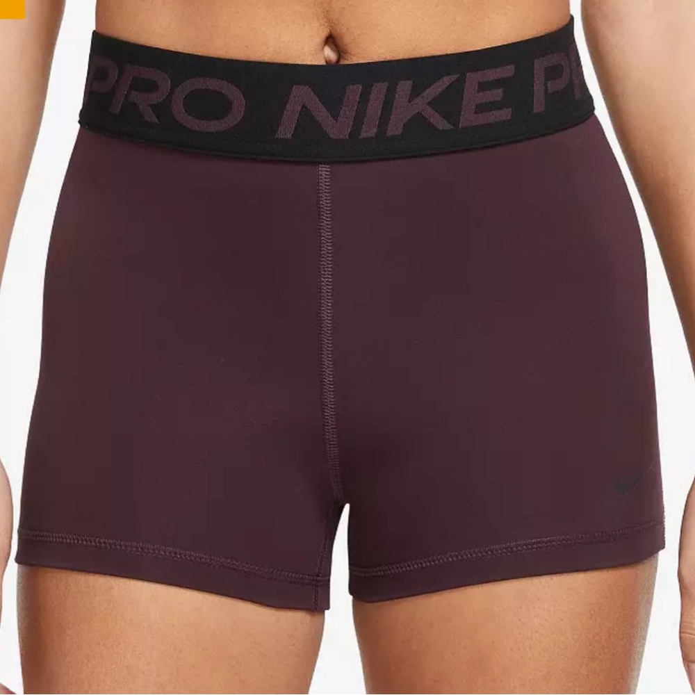 Nike Pro Burgundy Training Shorts